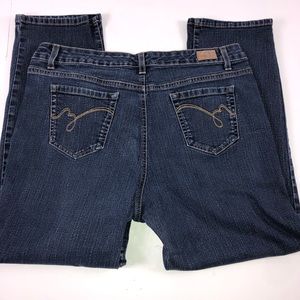 Bandolino Women’s Straight Taper Jeans Size 18